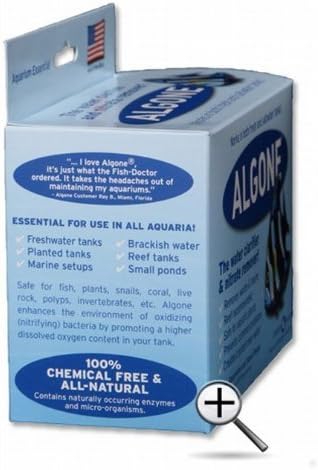 Algone Aquarium Water Clarifier & Nitrate Remover, 18 Filter Pouches, 3 Packages with 6 per Package