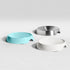CatGuru Cat Bowls - Whisker Friendly Cat Food Bowl Set of 2, Non Slip Pet Feeding Plate, Shallow Kitten Dish (Aruba)