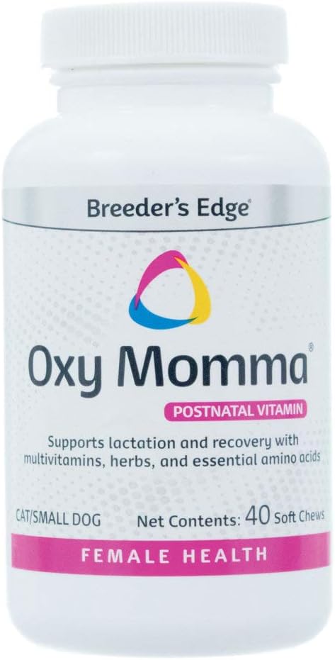 Revival Animal Health Breeder's Edge Oxy Momma Nursing & Recovery Supplement - 40ct Soft Chews for Small Dogs & Cats