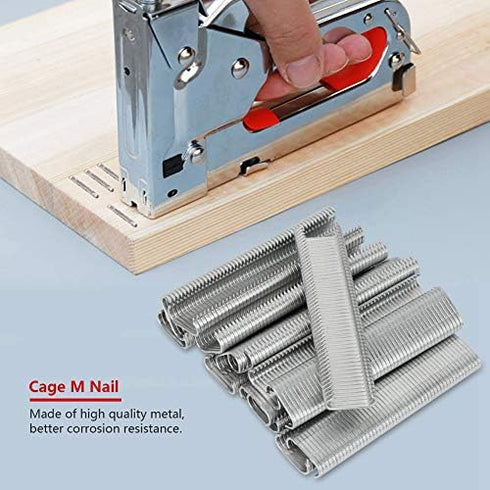 2500Pcs 8mm C-type Ring Pliers Staple Animal Fence Cage Ring Chicken Pig Bird Pet Cage M Nail Set