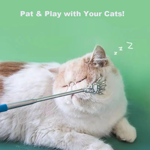 2-Pack 22 Inch Pet Interactive Touch Therapy Toys for Cats & Dogs, Telescopic Pet Massage Stick for Training, Bonding