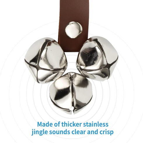 Borong Communication Leather Door Bells for Dogs Potty Doorbells for Dogs Training Dog Buttons for Dog Training Bell