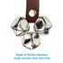 Borong Communication Leather Door Bells for Dogs Potty Doorbells for Dogs Training Dog Buttons for Dog Training Bell