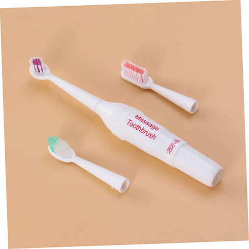 3pc Set Portable Electric Toothbrush for Small Dogs & Cats - Gentle Cleaning