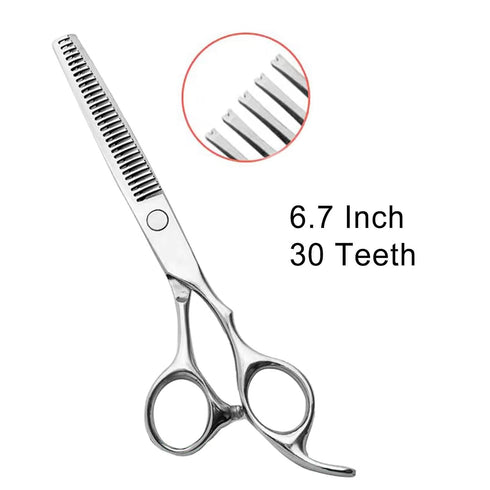 Dog Grooming Thinning Scissors, 6.7 Inch Pet Shears with 30 Teeth for Groomers and Home Grooming