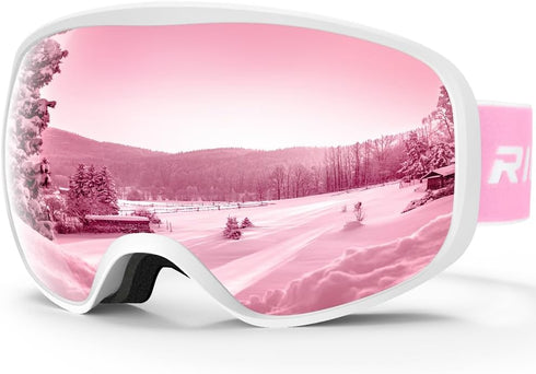 Kids Ski Goggles, Toddler Snowboard Goggles for Boys Girls Aged 3-14, 100% UV Protection OTG