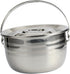 TIDTALEO 1pc Camping Pot Campfire Kettle Stock Pot Stainless Steel Saucepan Soup