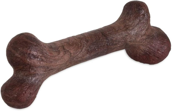 Pet Qwerks Dinosaur BarkBone - Nylon Dog Bone for Aggressive Chewers -