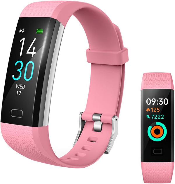 Fitness Tracker Smart Watch with Blood Pressure Heart Rate Monitor, Activity & Sleep Tracker for Men & Women