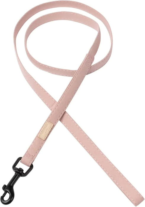 FuzzYard Life Dog Lead, Size L, Stylish Premium Cotton Design in Soft Blush for Everyday Walking