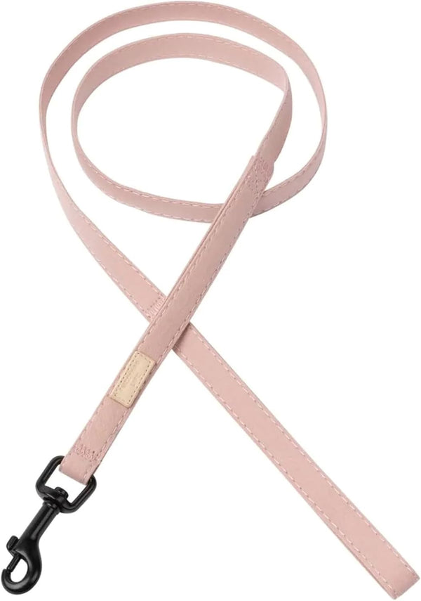 FuzzYard Life Dog Lead, Size L, Stylish Premium Cotton Design in Soft Blush for Everyday Walking