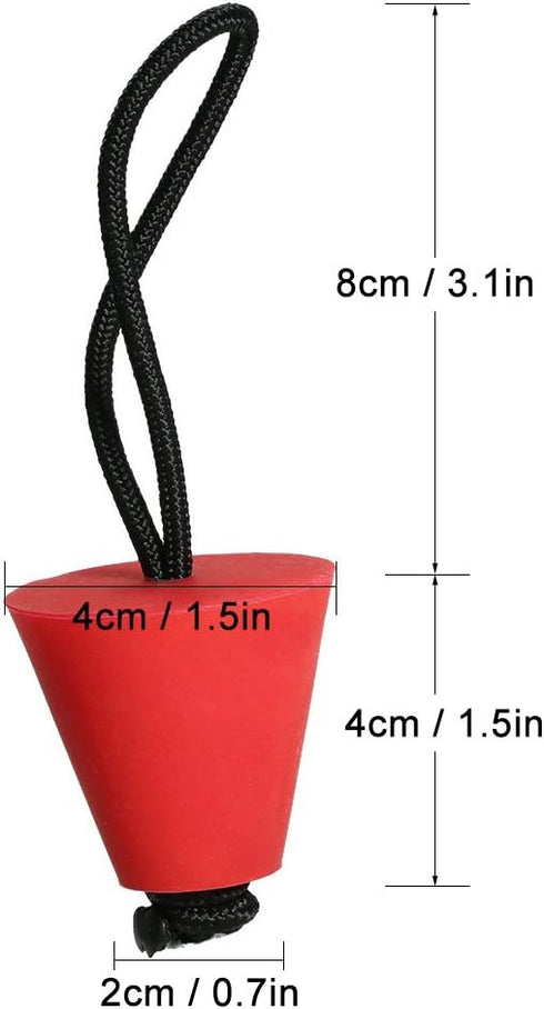 Lixada Best Universal Kayak Scupper Plug Kit - Canoe Drain Holes Stopper Bung, 4/6/8 Packs