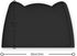 24 15'') OHMO Dog Food Mat(Black, * w/Residue Collection Pocket Silicone Pet Feeding Mat for Floor High Edges Anti