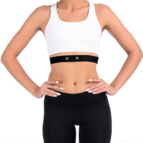 Heart Rate Monitor Chest Strap Replacement Belt for Polar H10 H9 H7 H1 Wahoo Tickr Garmin HRM Black Standard