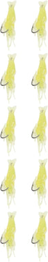 10-Pack Set(A) FABULETTA Soft Shrimp Lures, Silicone Fishing Bait with Hooks, Realistic Saltwater and Freshwater Tackle