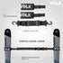 Volk Ski Strap and Pole Carrier - 2 Sets per Pack, Adjustable Size for Easy Transportation of Ski Gear