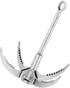 Folding Claw Hook, Multifunctional Stainless Steel Grappling Hook for Outdoor Camping, Hiking, Rock Climbing