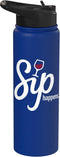 Wine Drinker Humor Tee Winery Life Wine Sommelier Sip Happens Wine Lover Sommelier Drinking Party winemaker Stainless Steel Insulated Water