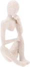 Aquarium Decorations Shelf Decor - Elegant Thinker Statue Abstract Figure for Fish Tank Set