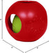 Medium/6 Inches, Jolly Pets Teaser Ball Dog Toy, Red