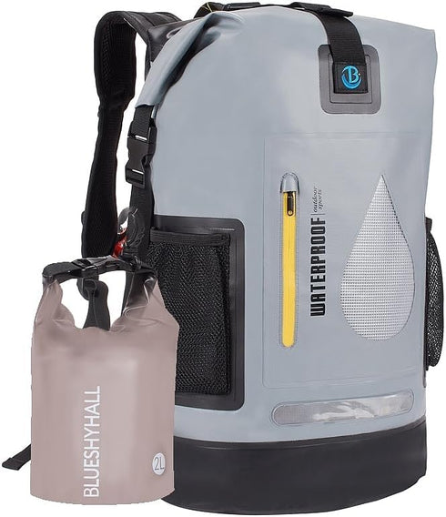 XhuangTech 30L Waterproof Drybag, Durable Heavy Duty Duffel Bag for Kayaking, Rafting, Fishing