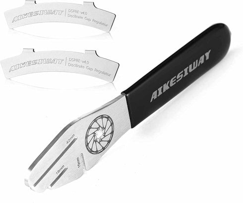 Rotor Truing Fork Bike Disc Alignment Tool, Bicycle Brake Wrench for Easy Adjustment and Use, 3 Slot Depths