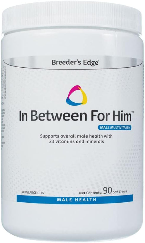 Revival Animal Health Breeder's Edge in Between for Him, Male Multivitamin for Medium/Large Dogs - 90 ct