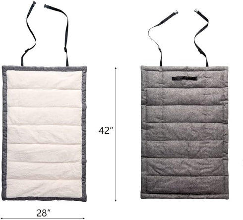 Outdoor Dog Bed, Portable Travel Mat, Rollup Pet Camping Gear, Crate Pad with Carry Handles for Large Dogs, Super Soft,