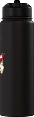Wine Lovers Humor Co. Just One More Glass Funny Wine Lover Humor Drinking Design Stainless Steel Insulated Water Bottle