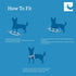 Stylish Step-In Harness for Pets - Comfortable & Secure Fit (Petite-XX-Small, Black)