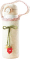 Yangshine Handmade Crochet Water Bottle Holder with Handle Strap, Crochet Strawberry Cup Sleeves