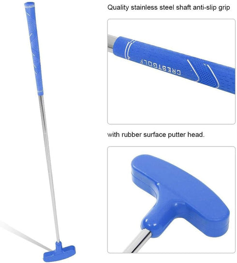 Tbest Kids Junior Stainless Steel Putter Club 31inch Mini Rubber Head for Ages 3-5, 6-8, 9-12