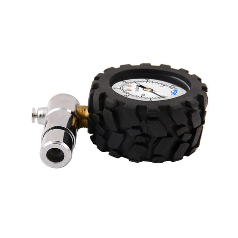 GODESON Presta Valve Tire Pressure Gauge, 0-30PSI Range, Bicycle Air Pressure Relief, Perfect for Mountain Bikes