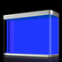 Aquarium Background Blue Black, 2 Sides Fish Tank Picture Backdrop for Wallpaper 20" x 48"