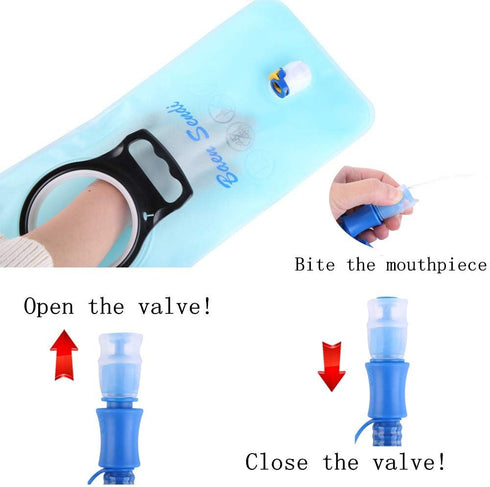 Hydration Pack with 2L Backpack Water Bladder, Great for Outdoor Sports like Running, Hiking, Camping, Cycling