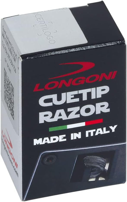 Longoni Trimmer Billiard Pool Cue Tip Razor Edger Shaper Scuffer