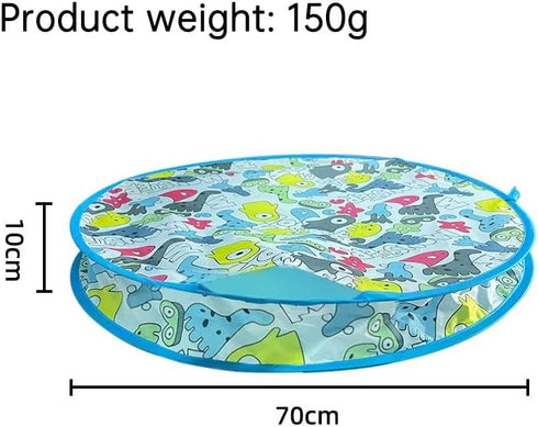 Interactive Cat Toy with Moving Ball and Sound Motion-Activated Play Mat with Hidden Ball Fun Hunting Toy for Indoor