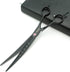 Kingstar 8.0in. Matt Black Professional Pet Grooming Scissors Set - Straight, Thinning & Curved Scissors with Comb