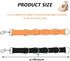 ASOCEA Dog Grooming Extension Strap, Adjustable Nylon Bathing Restraint Band with 5D-Rings, Quick Release, 2 Pack