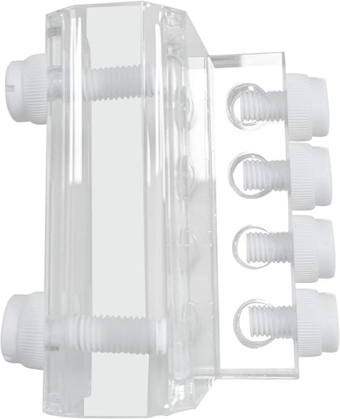 Acrylic Aquarium Soft Tube Fixture Holder for Pump Soft Hose, 2 Pieces