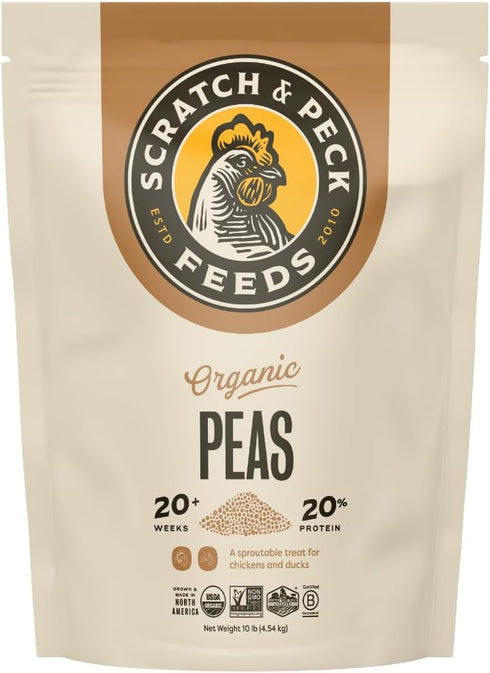 Scratch and Peck Whole Peas Chicken, Duck and Livestock Supplemental Grain -