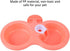Double Dog Cat Bowls, Water and Food Bowl Set, Hanging Pet Bowl Anti-overturning for Small or Medium Dogs Cats
