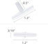 Pawfly 40-Piece Aquarium Air Valve Connector, White Plastic Inline Tubing, 3-Way T & Straight
