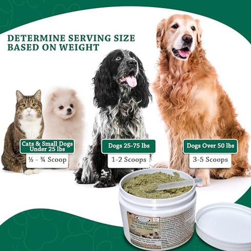 Dog or Cat Oral Care Powder – Tartar and Plaque Remover for Oral Hygiene, 550 Servings, Medium Size