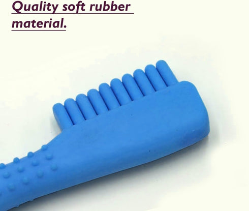 1x Pet Chew Toy, Soft-Rubber Resistant Comb Shaped Chewing Toy for Cat and Dog (14cm)