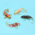 Opexicos 4Pcs Decorative Crystal Gravel Drop Glue, Fish Shape Small Ornaments for Fish Tank Aquarium Pool