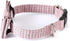 Soft & Comfy Bow Tie Dog Collar, Adjustable with Quick Release Buckle for Small Medium Large Dogs (L, Pink)
