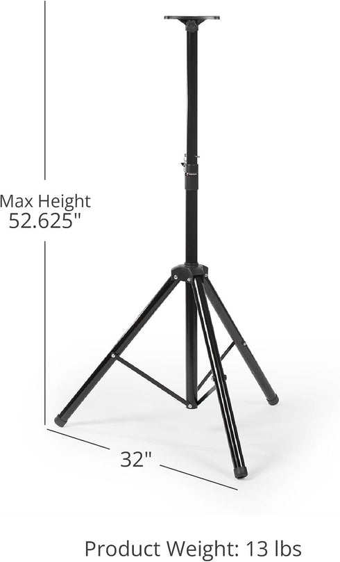 2-Sided 2.5-6.5-feet, Titan Fitness Tripod Timer Stand for Gym Timer with Remote, Adjusts Black
