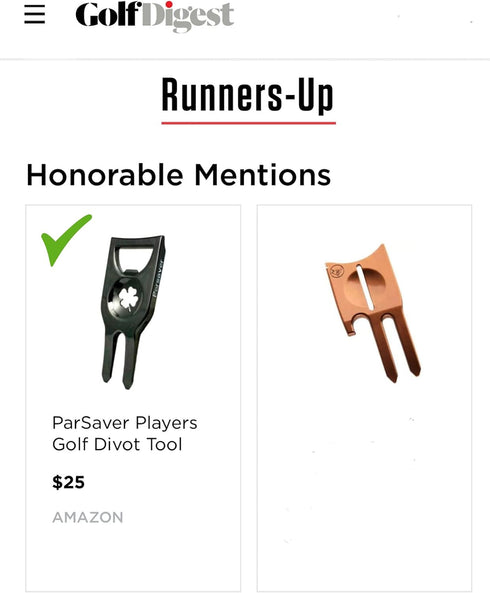 Players Golf Divot Tool - 6 in 1 Multi Purpose Tool with Ball Marker, Bottle Opener, Permanent Marker Pen