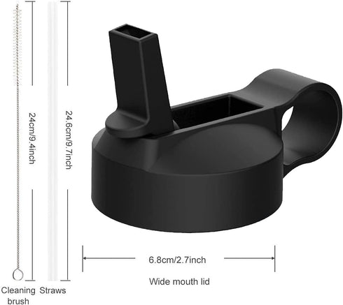 The Mass Wide Mouth Straw Lid, Compatibility with Most Sports Water Bottles